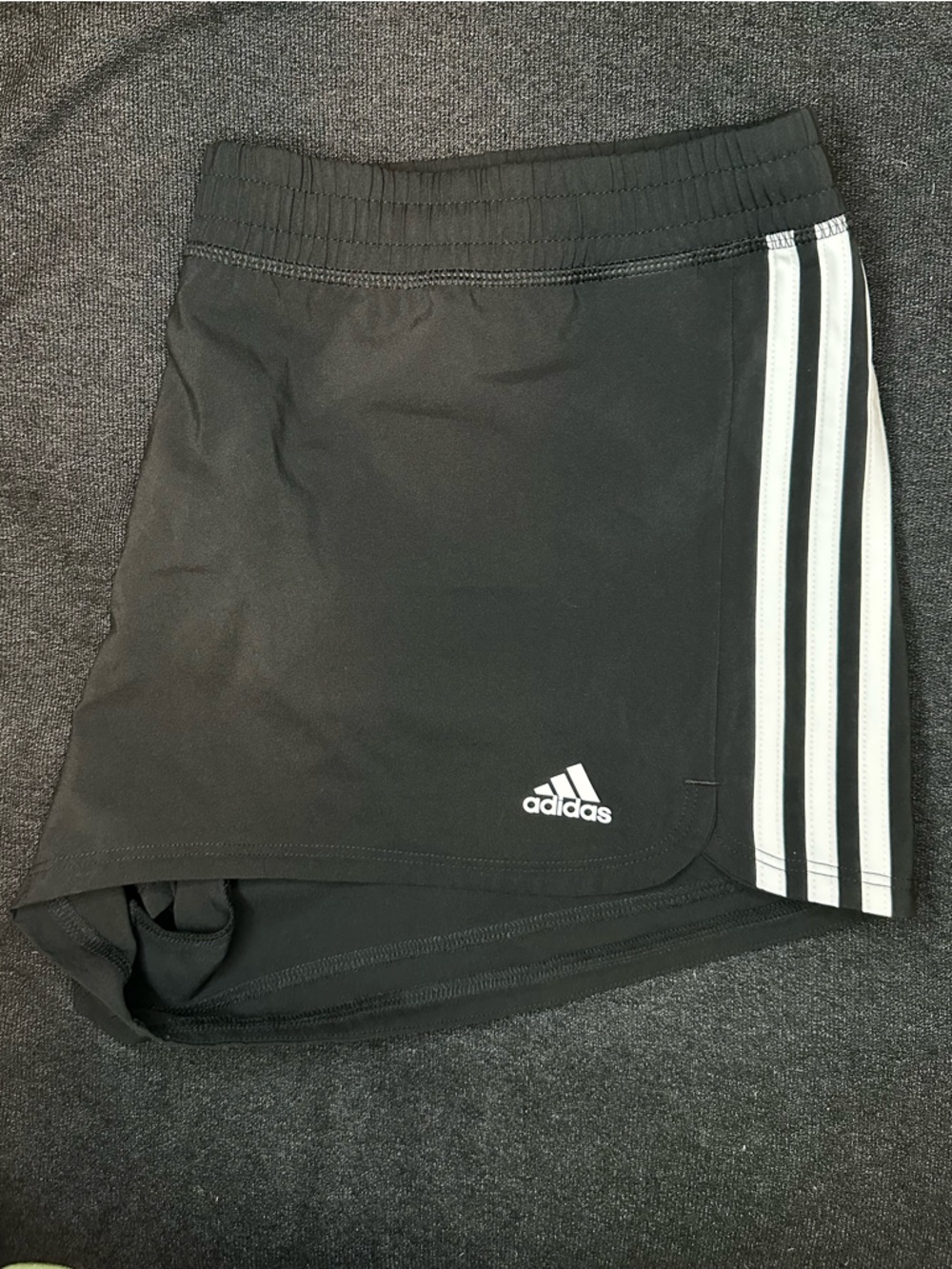 Adidas Aeroready Women’s Black Athletic Shorts XL 3 Stripe Running Training